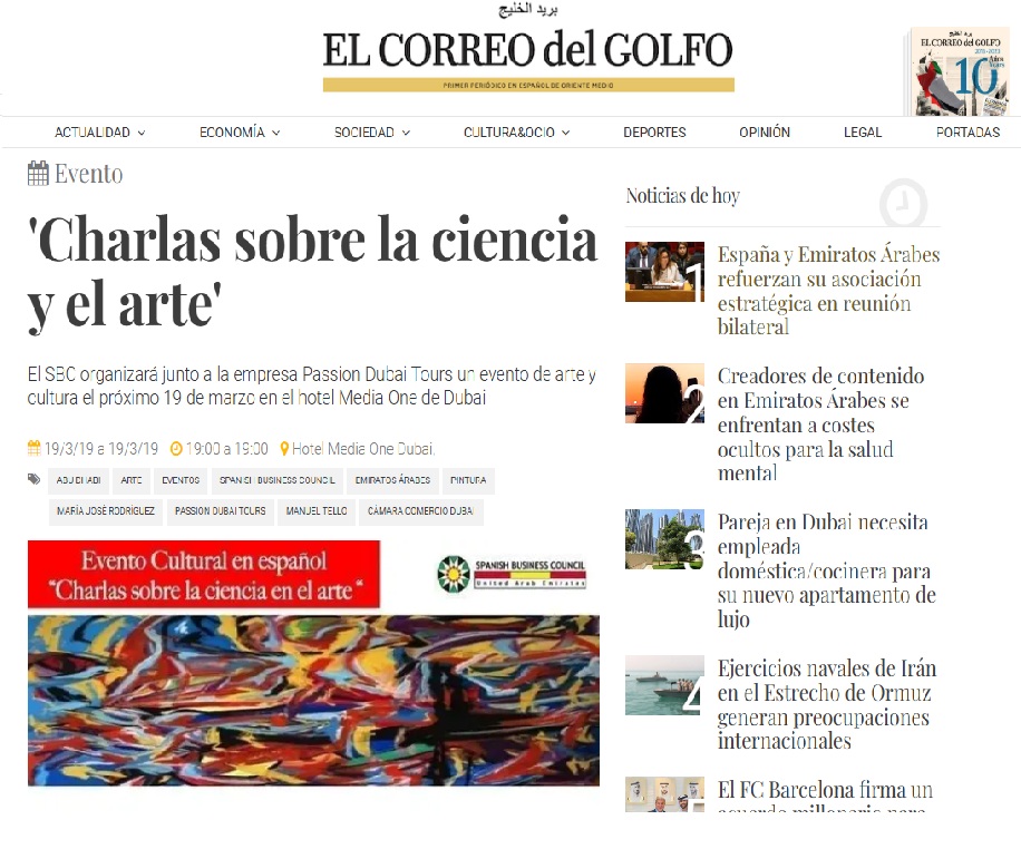 El Correo del Golfo 2019 Passion Dubai Tours